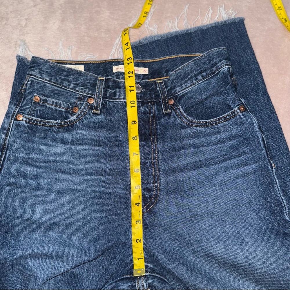 Levi’s ribcage straight ankle fray Jean 27/L25/1/2 - Picture 11 of 13